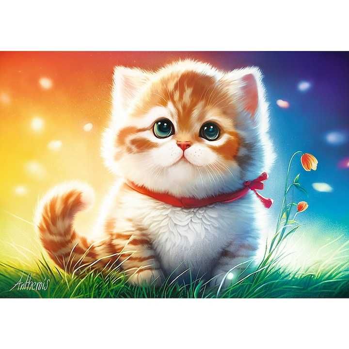 Puzzle Trefl PrimeUFT,cuteness overload,pisicuta fermecatoare,500piese