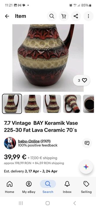 Vaza ceramica vintage