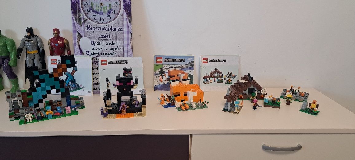 Lego MINECRAFT 21178, 21190, 21242, 21244