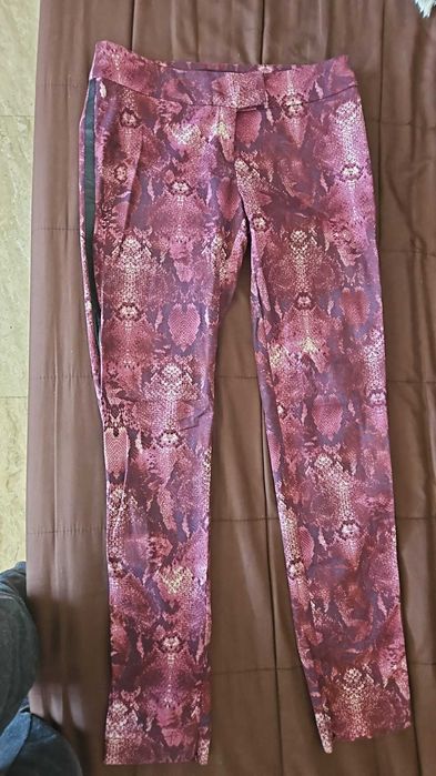 Pantaloni damă NISSA, imprimeu piele de șarpe