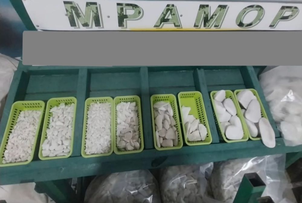 Галька мраморная крошка!