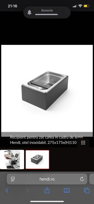Knockbox zat / recipient pentru zat