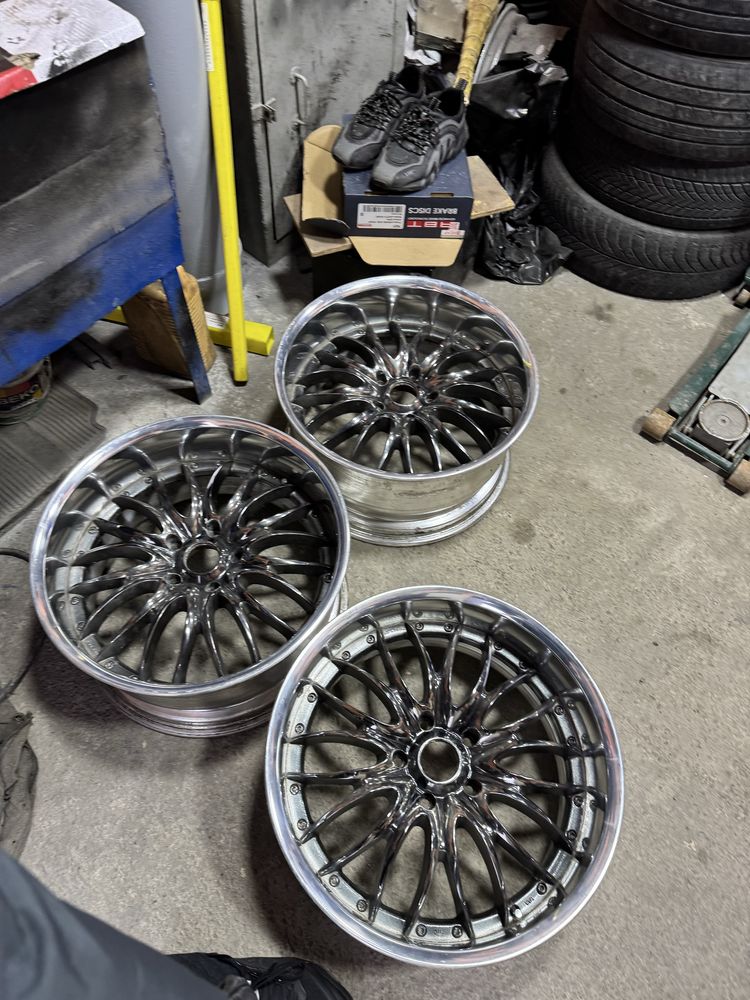 Японские диски кованные Work Seeker SCX R19 5x120 с резиной