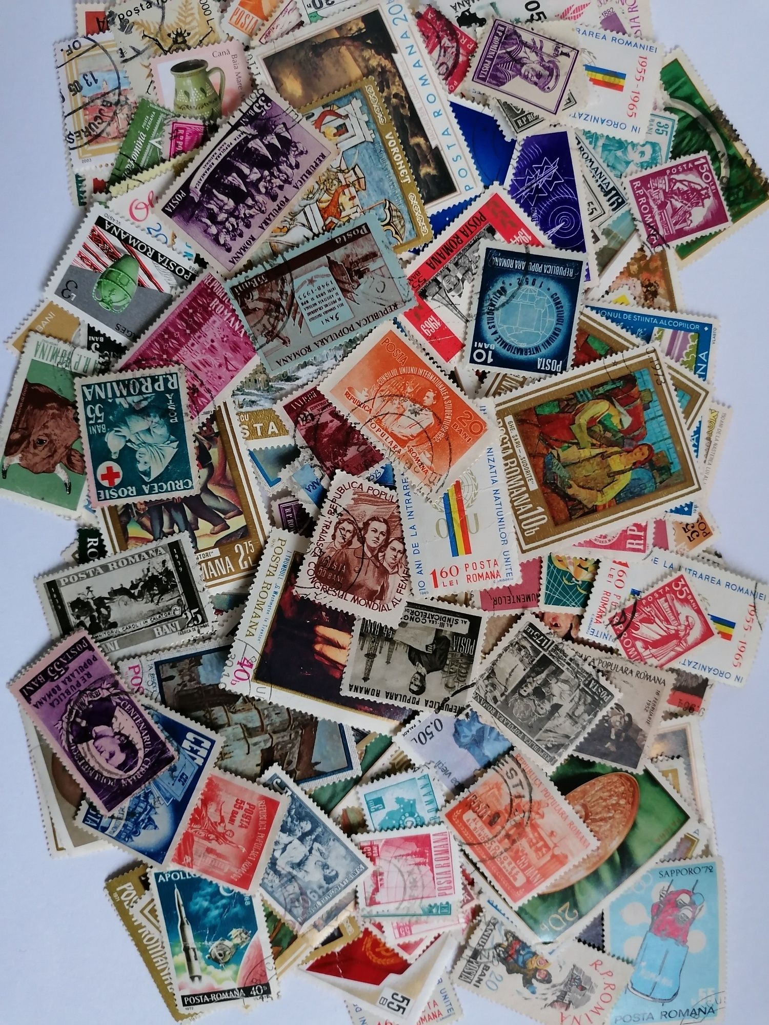 Lot timbre românești