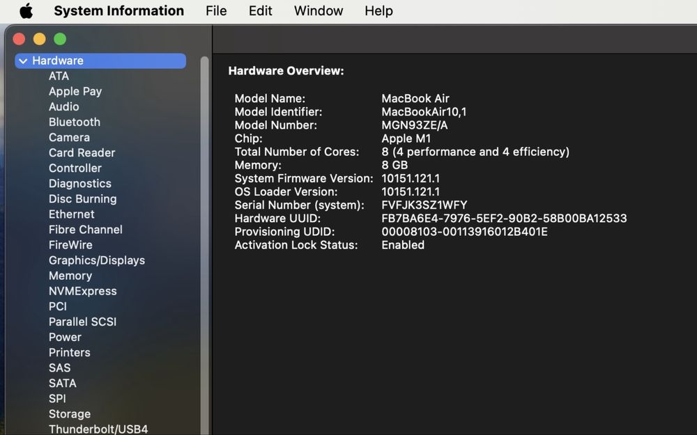 MacBook Air M1 - 8GB RAM NOU