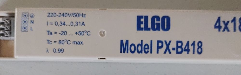 Balast electronic neon T8 4x18 Watt