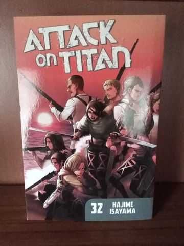 Attack on titan manga Volume 23,25,29,32,34