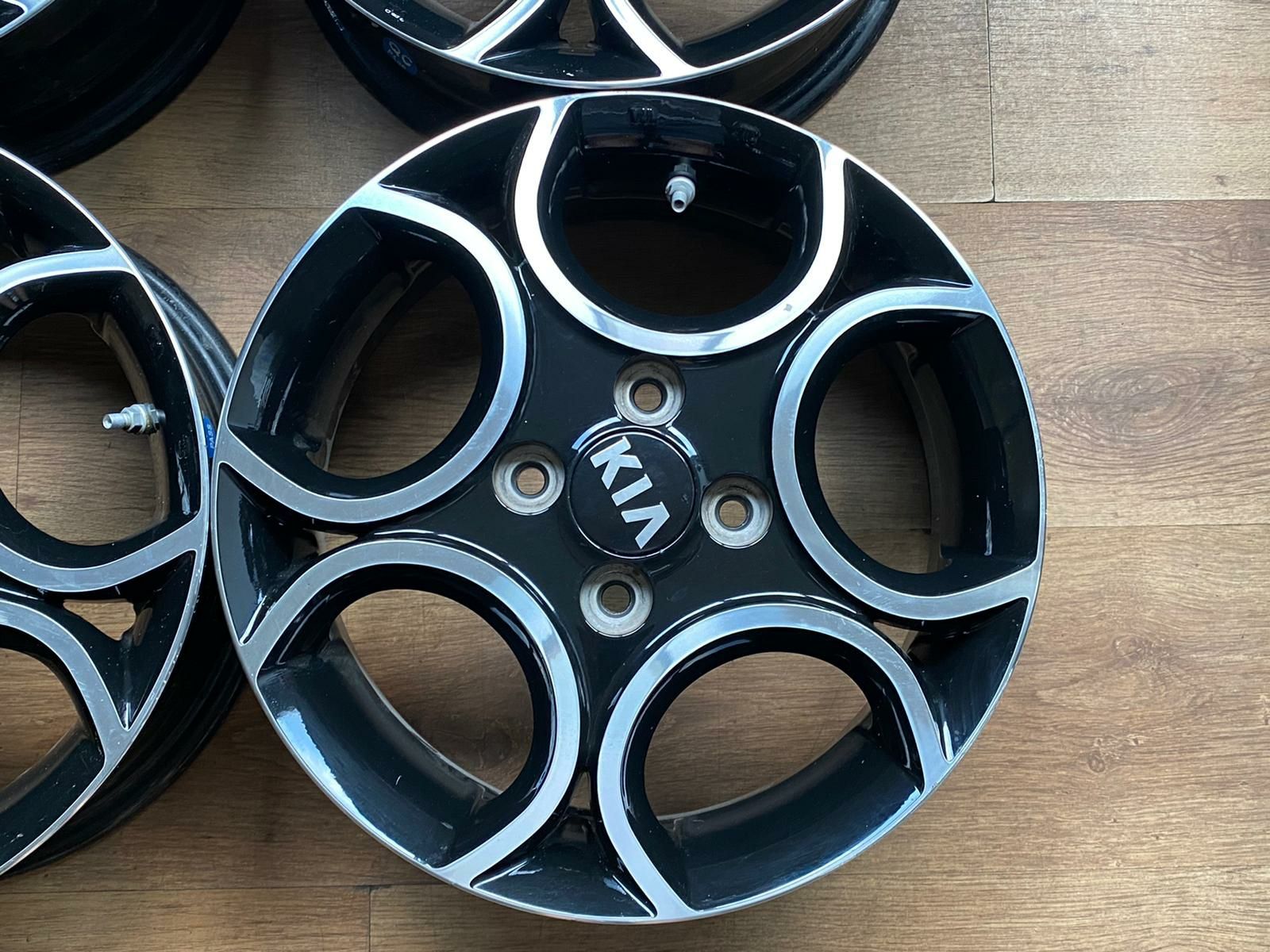 Jante 14 originale kia  4x100 , 5j et47 , cb 54.1mm + senzori presiune