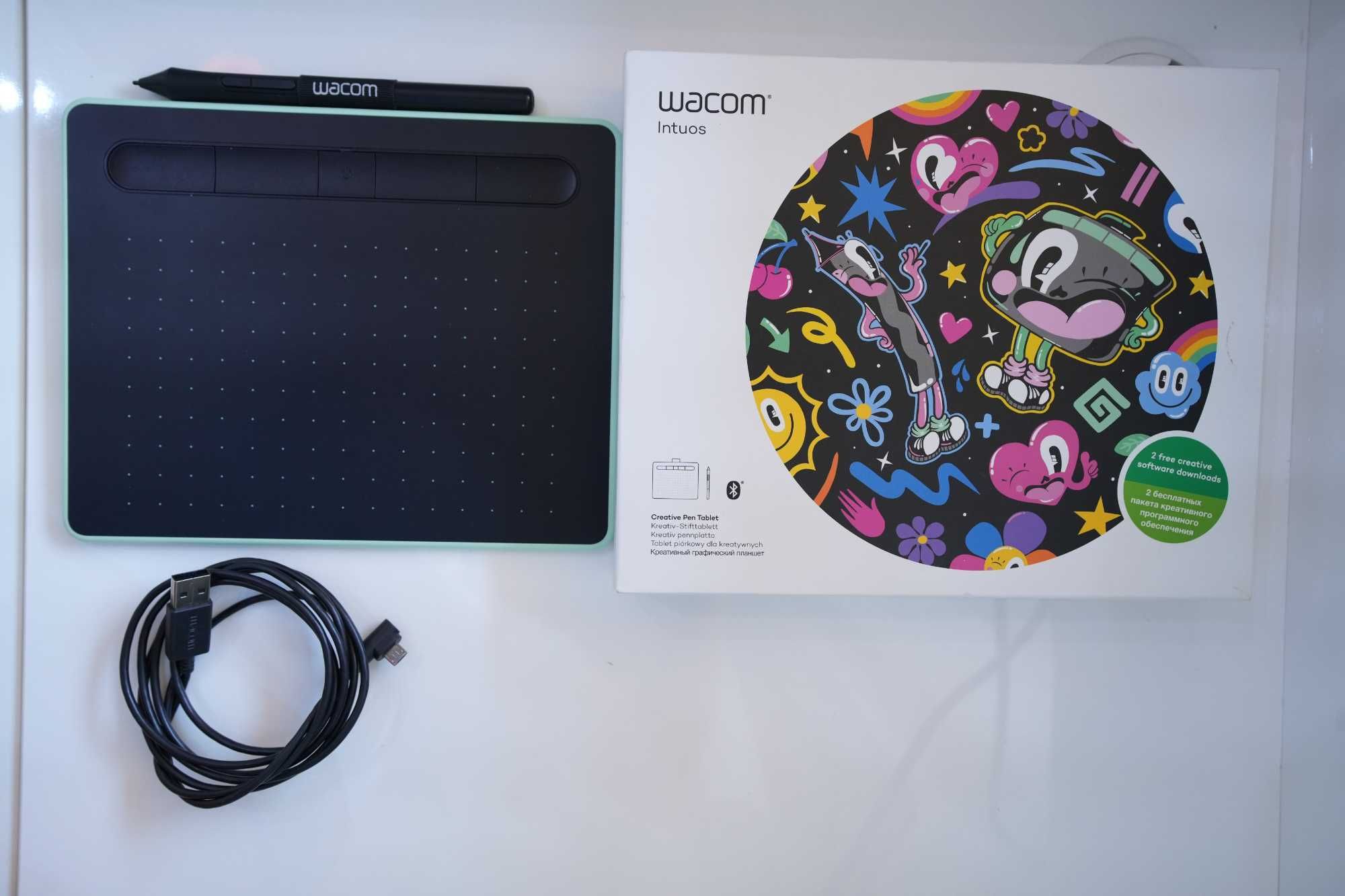 Графичен таблет Wacom Intuos S Blue + Bluetooth
