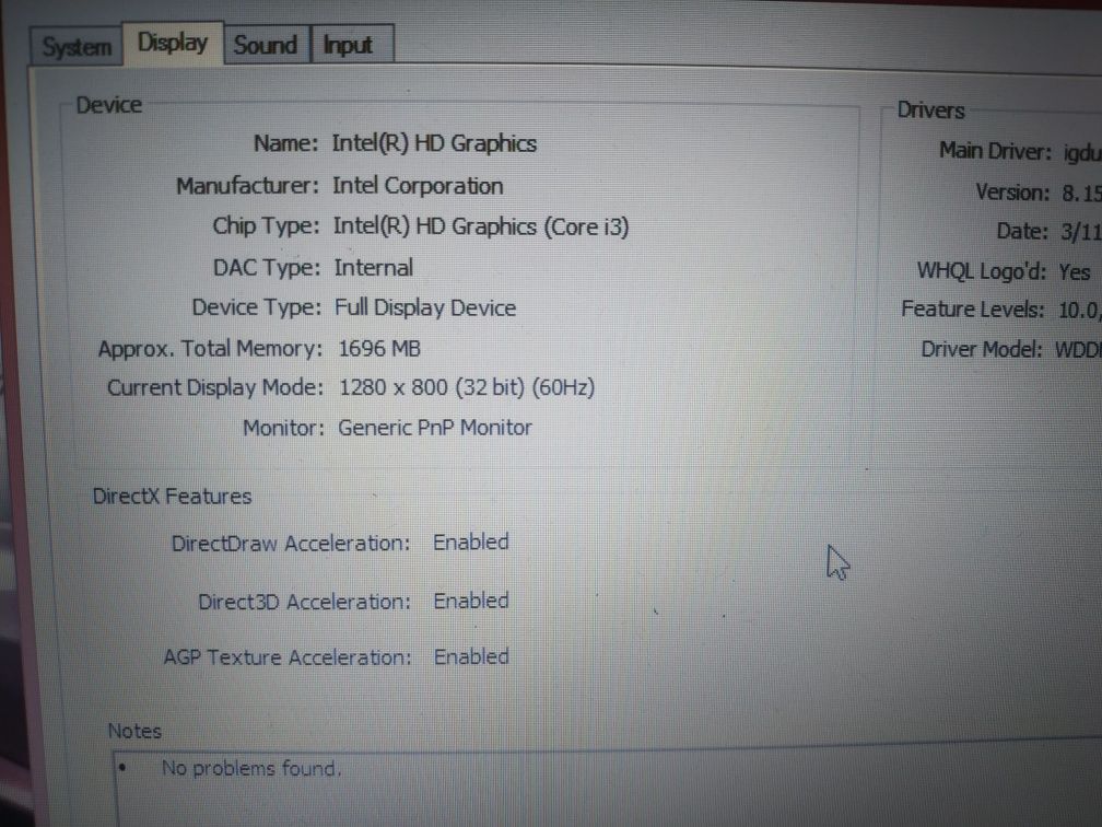 Laptop dell intel i3 E6410,hdd 250,ram 4 gb