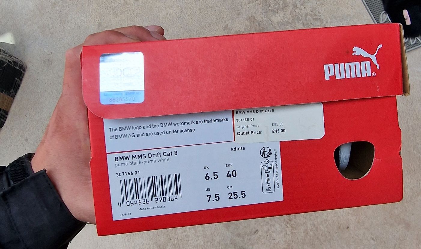 Puma BMW Originali! mms drift cat 8 black Marimi 40,40.5,41,42,43,44.5