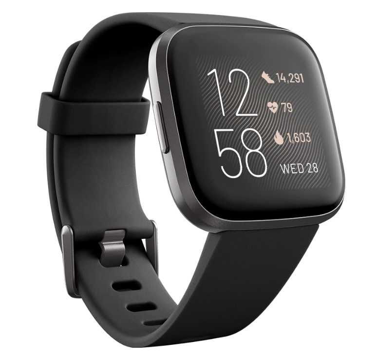 Ceas smartwatch Fitbit Versa 2, NFC, Black/Carbon NOU Sigilat