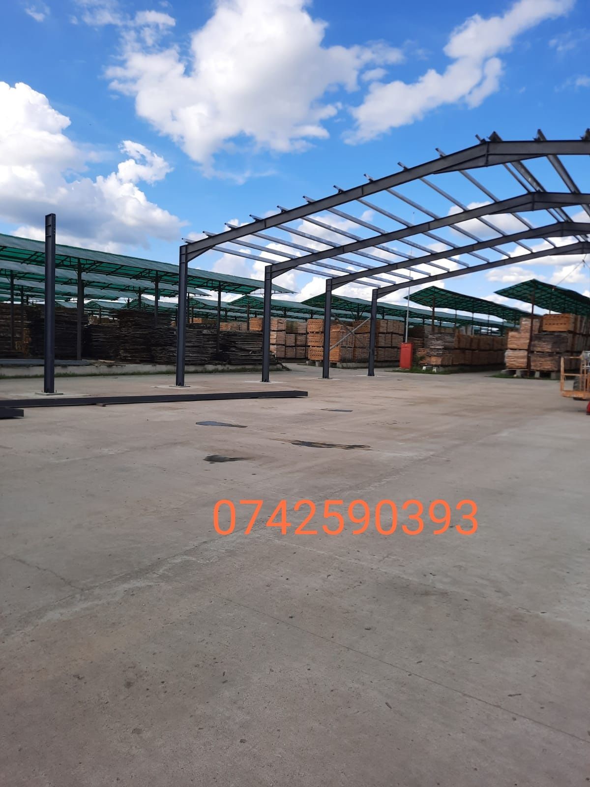 Vând structură hale metalice 12x30h4,5