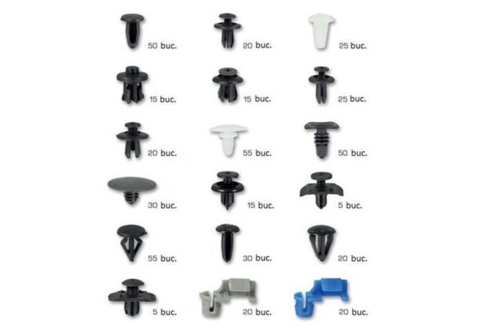 Практичен комплект авто клипсове (щипки) за кори , mazda, 475 бр.