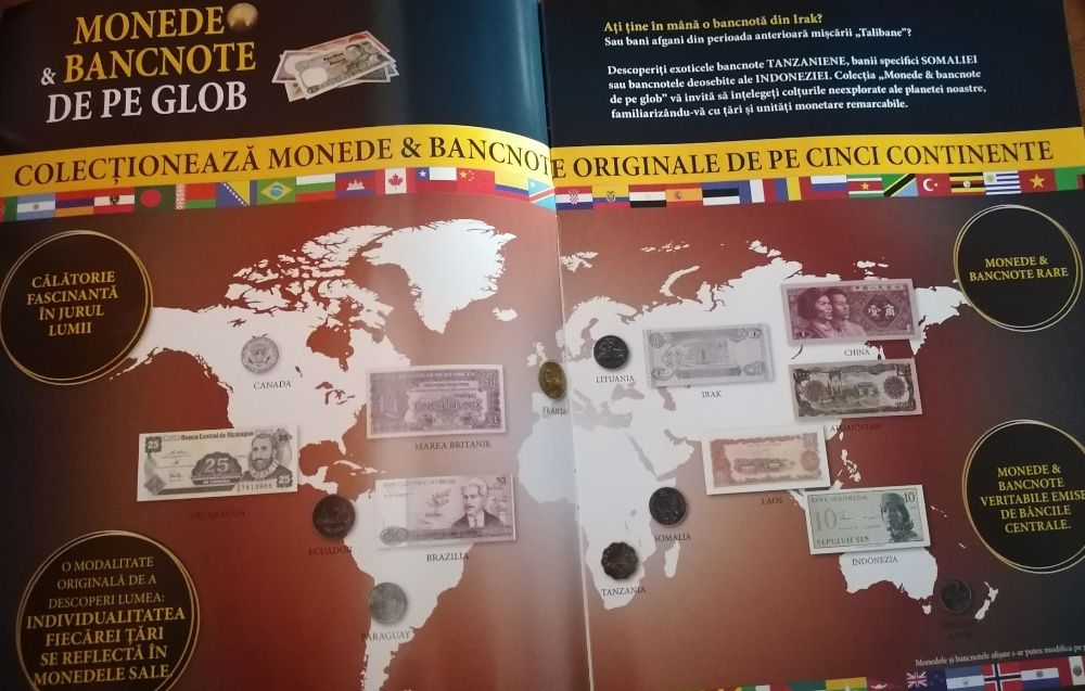 Colectia integrala Hachette - 250 numere - Monede si Bancnote