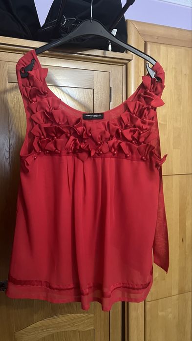 Bluza rosie eleganta de seara