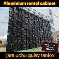 Led ekran P3.91 (Aluminium rental cabinet)Аренда,reklama,Ijara