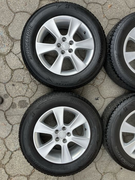 Jante aliaj 5x100mm, anvelope iarna 215/65 R16 Subaru Forester Outback