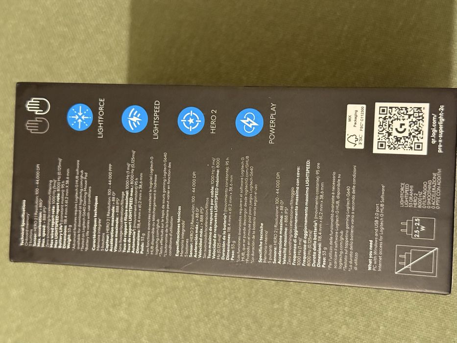 Logitech G Pro X Superlight 2 – Nou, Nefolosit