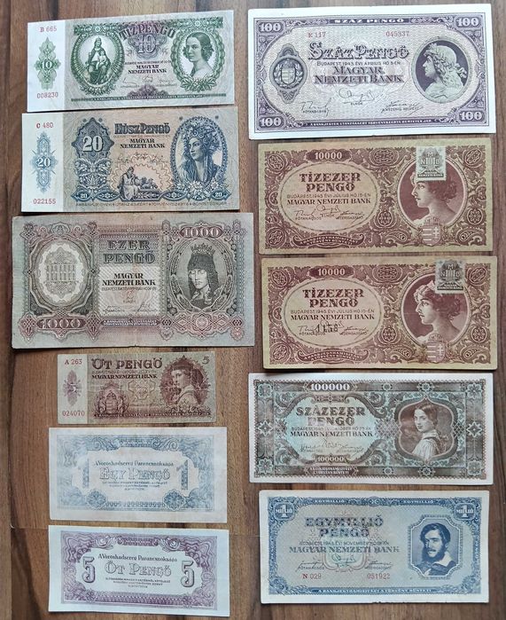 Bancnote Ungaria și Norvegia