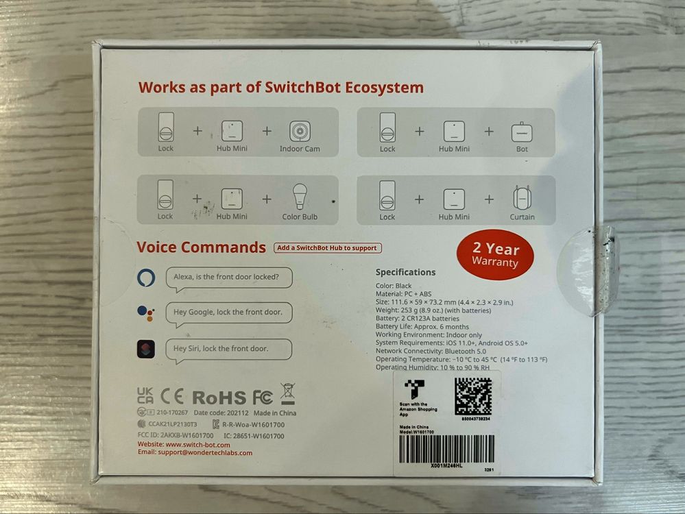 SwitchBot Wi-Fi Smart Lock – Смарт ключалка за врата