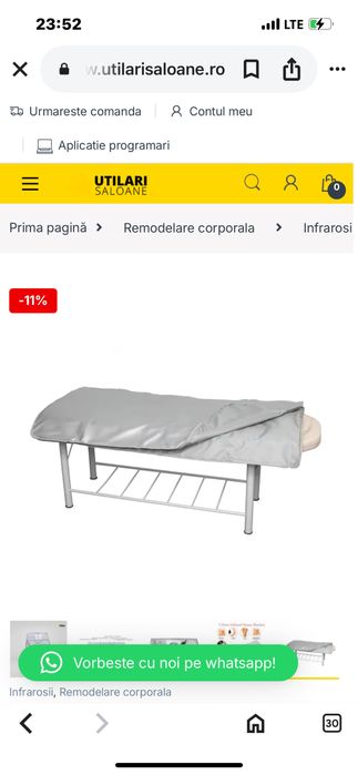 Termocuverta cu doua zone