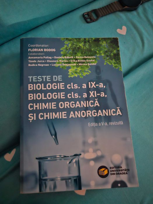 Carte teste de admitere medicina biologie-chimie Oradea 2025