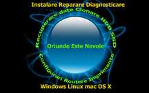 Instalare Reparare Windows XP 7 8 10 11 macOS X Router Recuperare Date