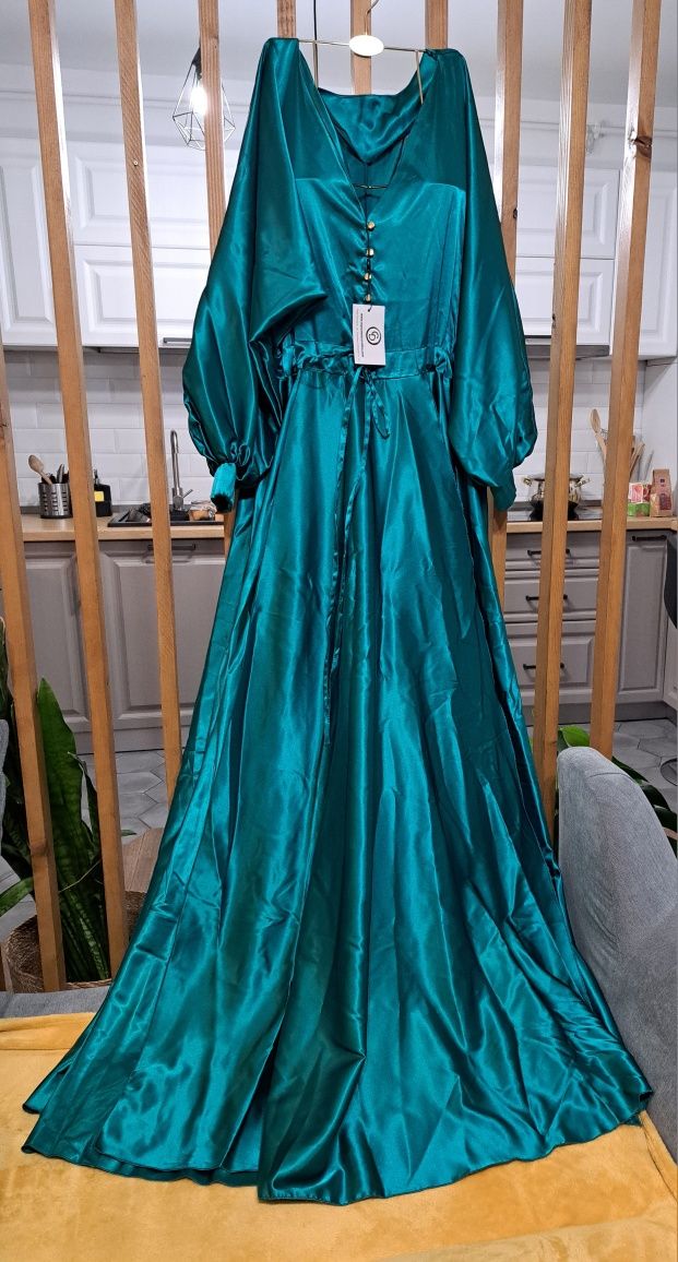 Rochie lunga verde XL