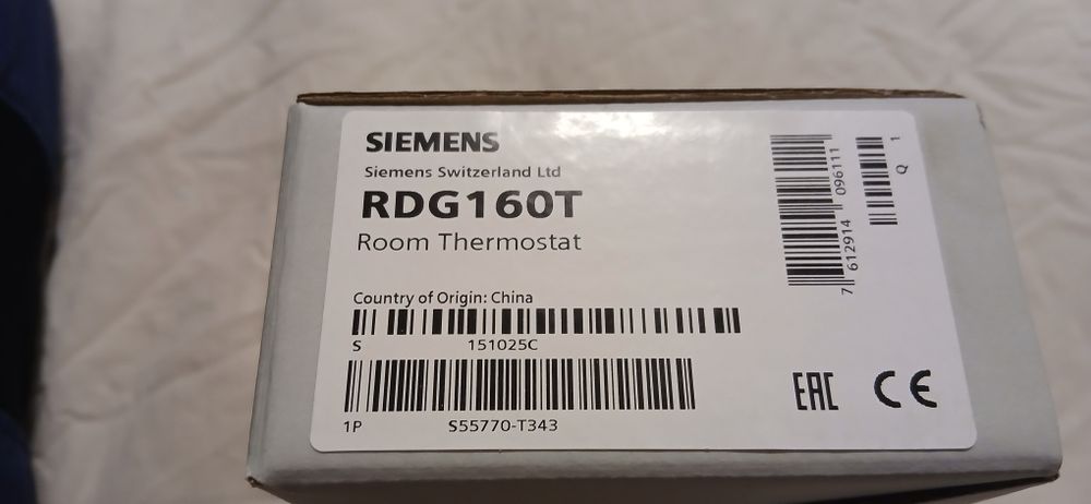 Vand cronotermostat Siemens RDG 160T