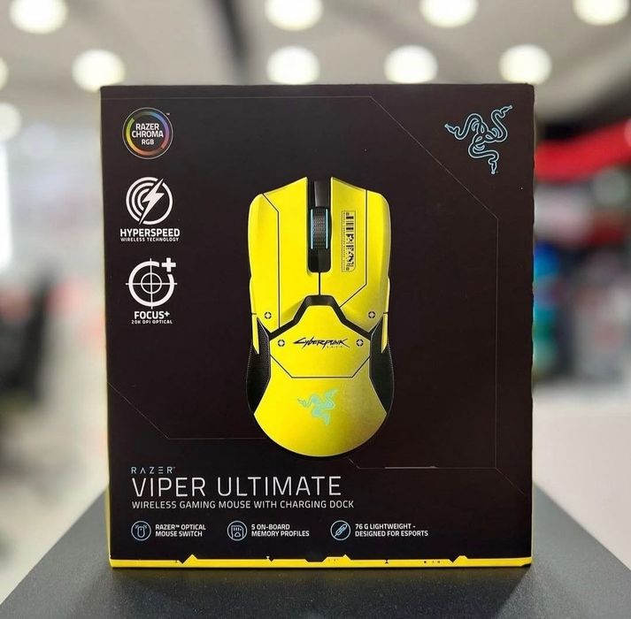 (2в1)Razer Viper Ultimate Cyberpunk+ДокСтанция Беспроводная мышка/мышь
