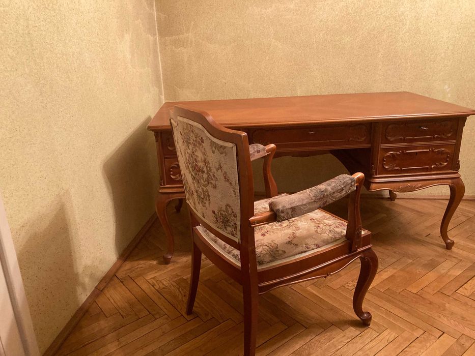 Set birou + scaun cu brate stil baroc