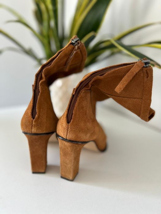 Botine Zara Piele Intoarsa