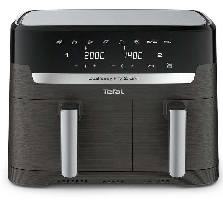 Friteuza cu aer cald Tefal Dual Easy Fry & Grill