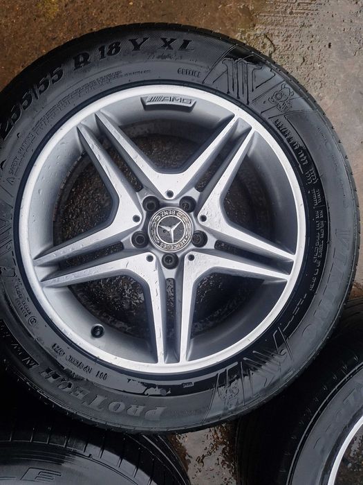 Set 4 jante Mercedes cu anvelope de vara 255/55R18