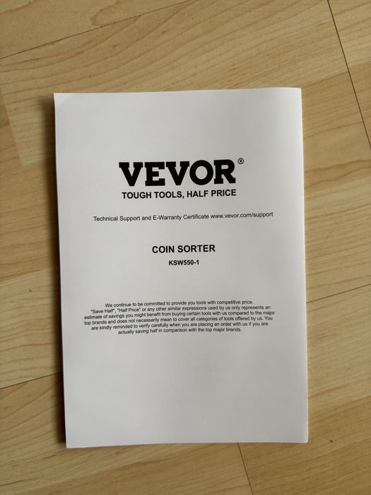 Машина за броене и сортиране на монети в Евро