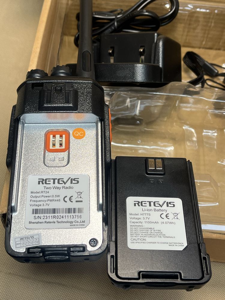 Retevis RT 24 walkie talkie radiostation радиостанция уоки токи