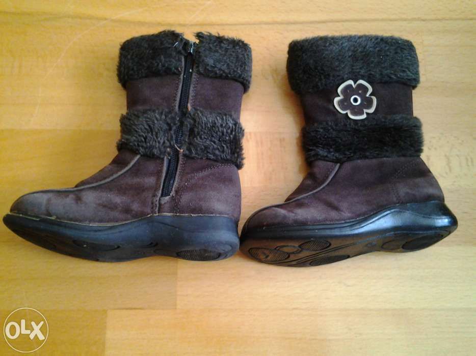 Brown Leather | cizme imblanite copii mar. 24 | 14 cm