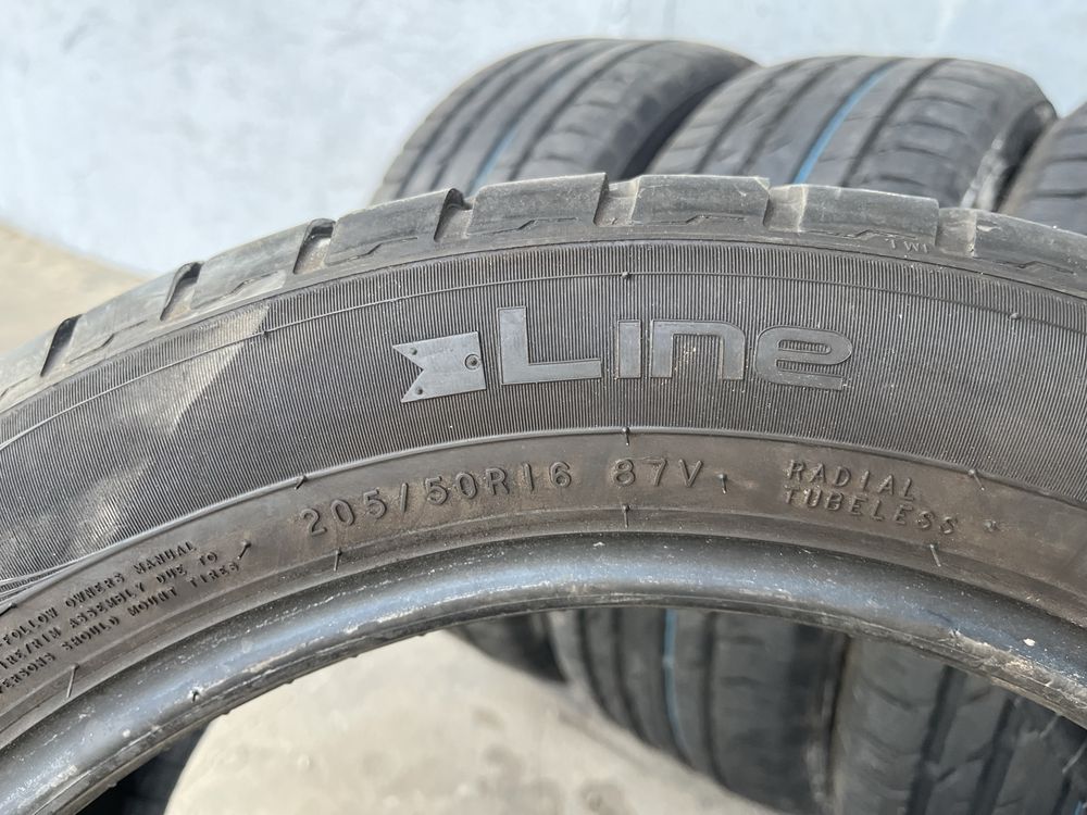 4 бр. летни гуми 205/50/16 Nokian DOT 0216  5-6 mm