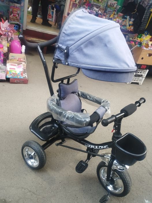 Детский велосипед коляска