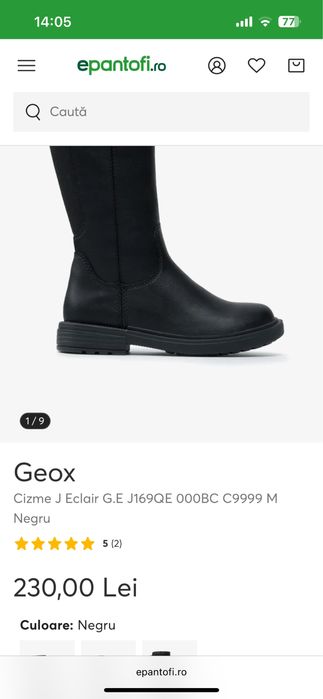 Vand ghete iarna Geox Fete marimea 26