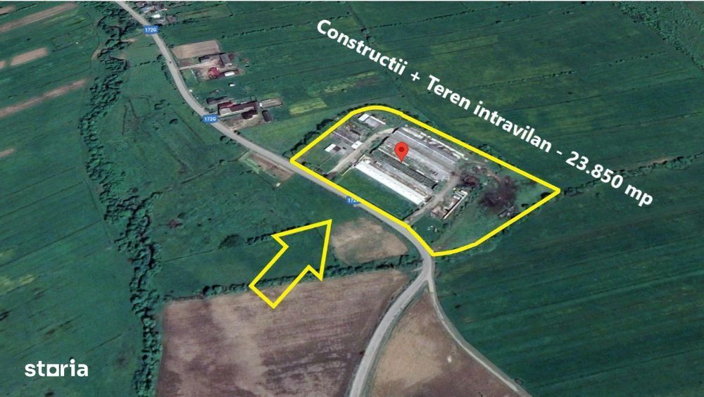 Constructii - 3.795 mp + Teren intravilan - 28.684 mp, Dorolea