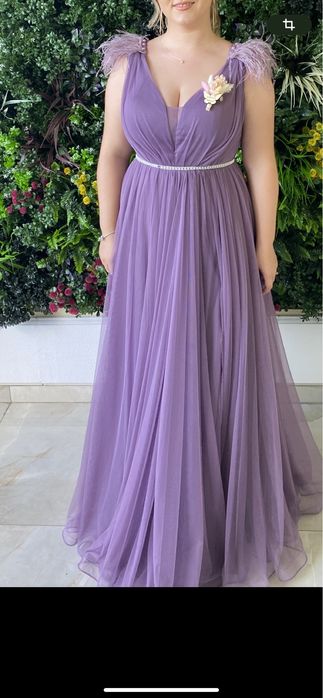 Rochie pentru evenimente lunga mov M-L