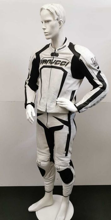 Costum moto piele marca Vanucci marime 50/52