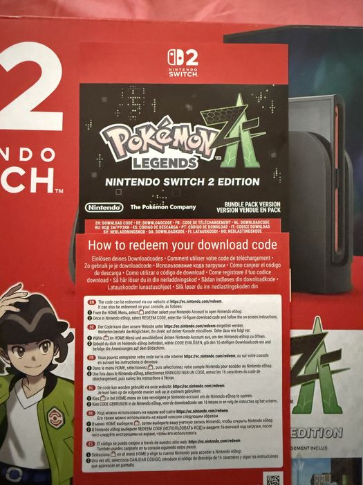 Cod digital pokemon Legends ZA pentru Nintendo Switch 2
