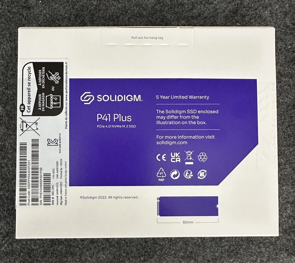 1 Tb NVMe SSD Solidigm P41 Plus