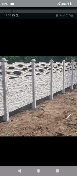 Producție garduri beton montaj gard împrejmuiri Dâmbovița București