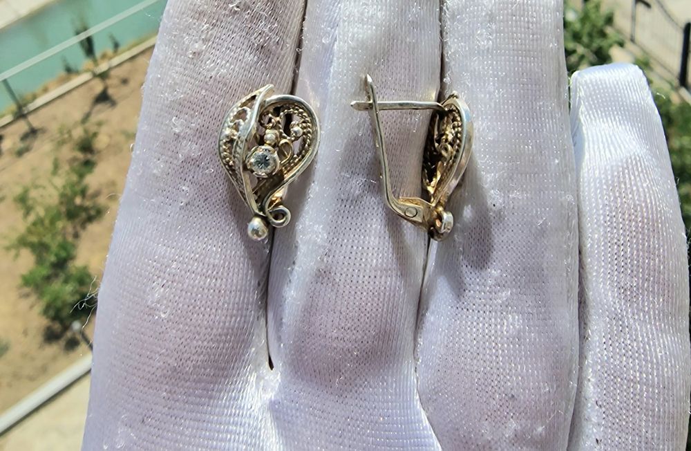 Серьги Серебро 925.