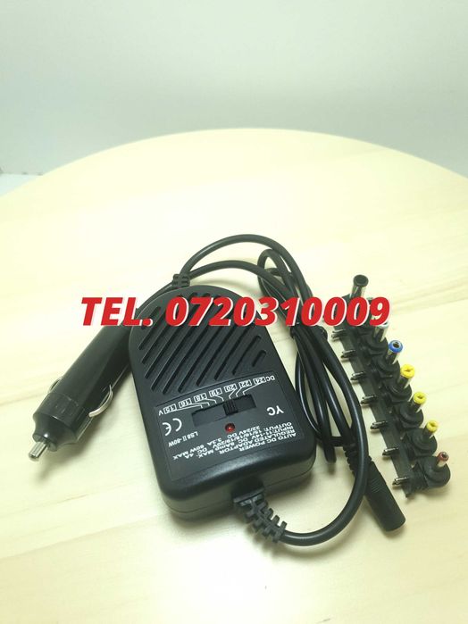Alimentator Auto Universal Laptop12v 8 Capete Schimb