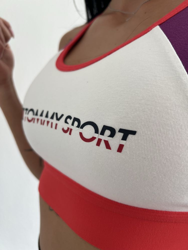 Памучно бюстие в ярки цветове Tommy Sport /XS, S, М, L/